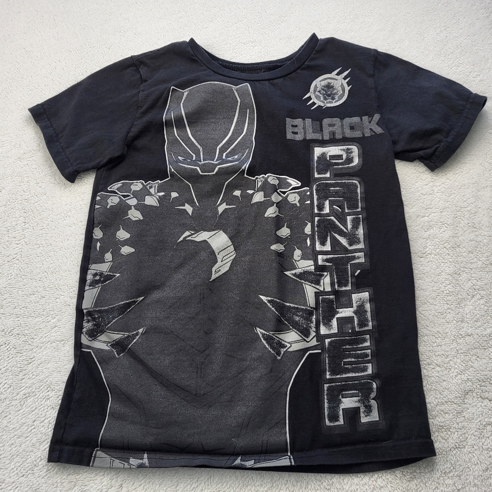 Avenger Black Panther Super Hero Teeshirt Youth Size 10/12 Color Black